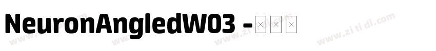 NeuronAngledW03 字体转换